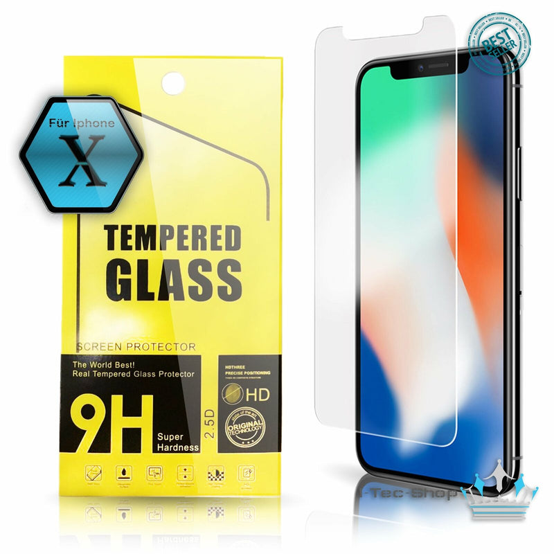 iPhone X Display Schutzglas 9H